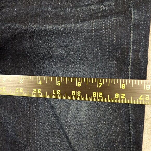 Goldsign jeans mid rise skinny women's 27 dark indigo blue USA made - Picture 7 of 15